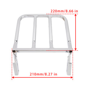 Sissy Bar Backrest Luggage Rack For Heritage Softail Dyna Sportster 1986+ Chrome