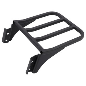 Sissy Bar Backrest Luggage Rack For Heritage Softail Dyna Sportster 1986+ Black
