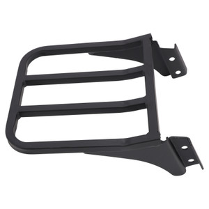 Sissy Bar Backrest Luggage Rack For Heritage Softail Dyna Sportster 1986+ Black