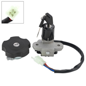 Ignition Key Switch Fuel Cap Lock Set For Yamaha DT125R DT125RE DT125X 2004-2006