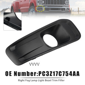Right Fog Lamp Light Bezel PC3Z17C754AA For Ford F250/350/450/550 2023-2025