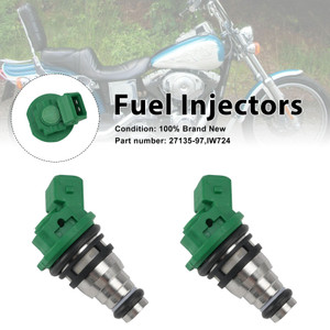 2PC IW724 Fuel Injectors 27135-97 For Dyna Bad Boy 1200 Sportster Road King