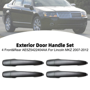 Exterior Door Handle Set of 4 Front&Rear AE5Z5422404AA For Lincoln MKZ 07-12