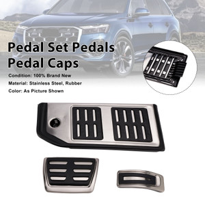 Pedal Set Pedals Pedal Caps For Audi Q7 4MB 2015-2025 Q8 4MN 2018-2025