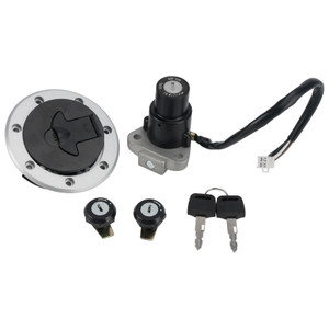 Ignition Key Switch Fuel Cap Lock Set For Kawasaki Ninja RR 150 KRR 150 ZX150