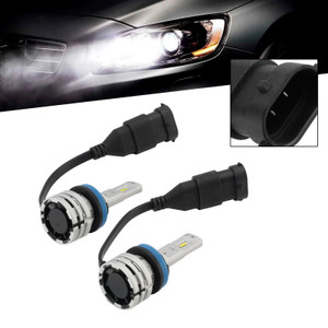 LED Headlight Bulb Kit High Low Beam H11 12V 24W 6500K Fan Cooling For HELLA