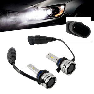 LED Headlight Bulb Kit Hi/Low Beam HIR2 9012 12V 24W 6500K Fan Cooling For HELLA