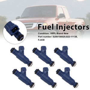 6PC 822-11138 Fuel Injectors â?280156029 For Mercury Mountaineer Ford Ranger Explorer
