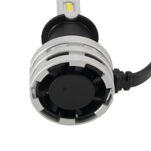 LED Headlight Bulb Kit High Low Beam H3 12V 24W 6500K Fan Cooling For HELLA
