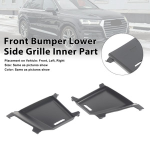 2PCS Front Bumper Grille Inner Part 4M0807151B Fit Audi Q7 S-Line 2016-2019