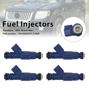 4PC FJ930 Fuel Injectors 735102222721 For Mercury Mariner Ford Mazda Tribute