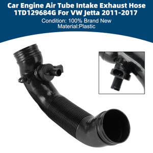 Car Engine Air Tube Intake Exhaust Hose 1TD129684G For VW Jetta 2011-2017