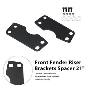 Front Fender Riser Brackets Spacer 21" For Touring Road Glide King Street 2024+