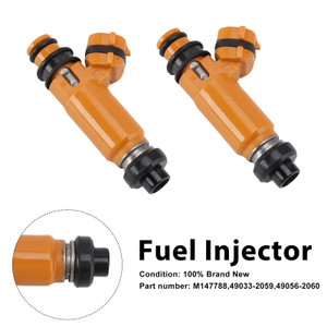 2PC M147788 Fuel Injectors 49033-2059 49056-2060 For Kawasaki John Deere 797