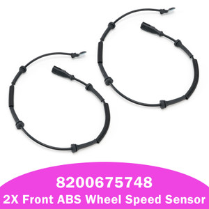 2X Front ABS Wheel Speed Sensor for Opel Vauxhall Vivaro A X83 8200675748