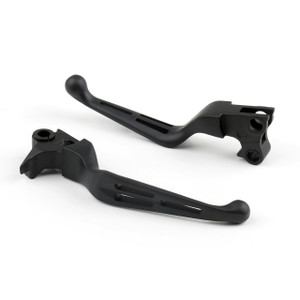 Vent Style Brake Clutch Levers Set Dyna and Touring (1996-2007) Black