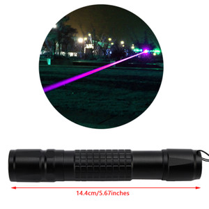 Tactical 5mw 405nm Blue Purple 18650 Laser Pointer Pen Visible Beam Light Lazer