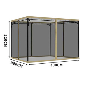 Outdoor Tent Anti-Mosquito Net Four-Corner Garden Courtyard Gazebo Net Cloth