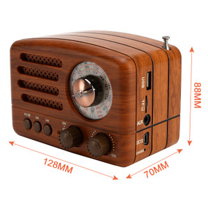 Retro-Style Decorative Radio Mini Portable Music Player Bluetooth Speaker Radio