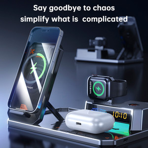 6 in 1 Magnetic Wireless Charger Bluetooth Speakers for Apple 17 16e 16 15 14 13