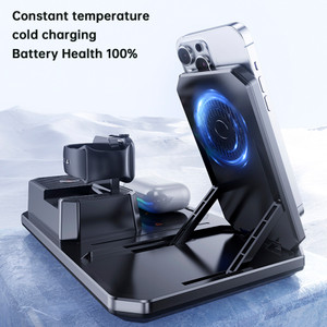 6 in 1 Magnetic Wireless Charger Bluetooth Speakers for Apple 17 16e 16 15 14 13
