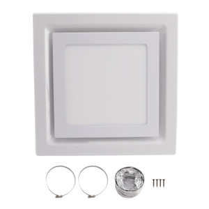 145 CFM 12" Bathroom Exhaust Fan 1.5sones Bath Fan Low Noise with Light