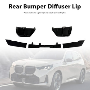 Gloss Black Rear Bumper Diffuser Lip Fit BMW X3 G45 M-Sport 2025+