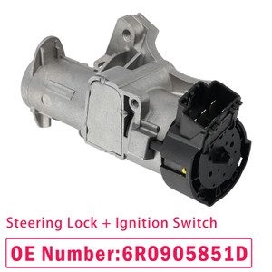 Steering Lock + Ignition Switch 6R0905851D For Seat Ibiza Skoda Citigo