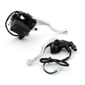 Levers Set Hydraulic Master Cylinder Brake Cable Clutch Yamaha YZ80 (1986-1996)