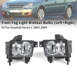 Pair Front Fog Light Lamp For Vauxhall Vectra C 2005-2009 1710362 1710363