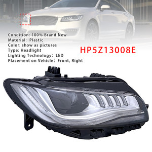 Right LED Headlight W/ AFS HP5Z13008E For Lincoln MKZ 2017-2019