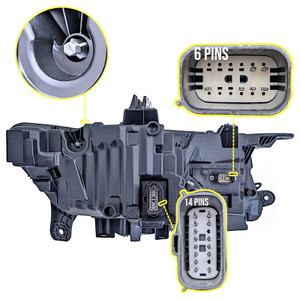 Right LED Headlight W/ AFS HP5Z13008E For Lincoln MKZ 2017-2019
