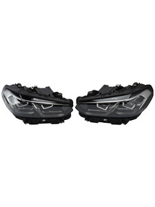 LED Left+Right Headlight Chrome Without AFS For BMW X3 X4 G01 G02 2022-2025