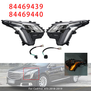 Left+Right LED Headlight 84469439 84469440 For Cadillac XTS 2018-2019