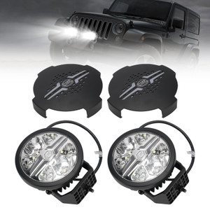 Round Auxiliary Lamp ValueFit 6" 12/24V 90W 8500LM 6000K For HELLA