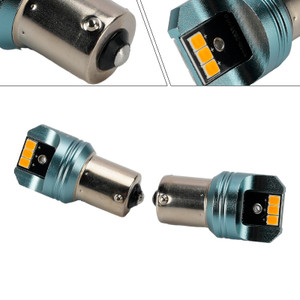 Car Light LED Auxiliary Bulb Kit P21W 12V 3W 1700K Amber For HELLA LEDS25AA2