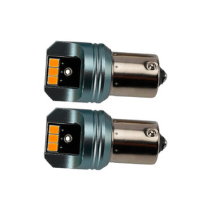 Car Light LED Auxiliary Bulb Kit PY21W 12V 3W 1700K Amber For HELLA LEDS25AA3