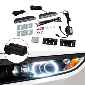 Car LED Daytime Running Light Universal 5 LED Chips 6000K For PHILIPS YS12810