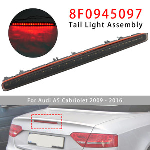 Rear Third 3Rd Brake Lamp Light 8F0945097 Black For Audi A5 Cabriolet 2009-2016