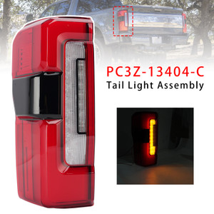 Left LED Tail Light With Blind Spot PC3Z-13405-C For Ford F-250 2023-2026