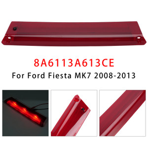Rear High Level 3rd Brake Light 8A6113A613CE For Ford Fiesta MK7 Focus MK3 Red
