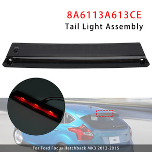 Rear High Level 3rd Brake Light 8A6113A613CE For Ford Fiesta MK7 Focus MK3 Black
