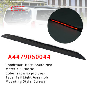 Rear Third Brake Light For Mercedes Benz Vito W447 Marco Polo Metris 14-25 Black