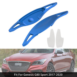 Steering Wheel Paddle Shifter For Genesis G80 Sport 17-20 Aluminium Blue