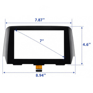 7" Touch Screen Digitizer Replacement GML8611J0 For MAZDA 6 Radio 15-2016 36 Pin