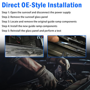 FL3Z1651070E Sunroof Track Guides Rails & FL3Z16500A66A Sunroof Side Shield