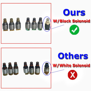 7PCS 6F15 6F35 Transmission Solenoid Kit (Black Solenoid Type) For Ford Mercury
