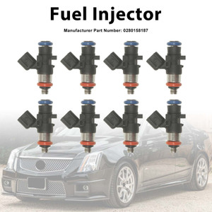 8Pcs Fuel Injector For Cadillac CTS-V 09-15 Camaro ZL1 2012-15 0280158187