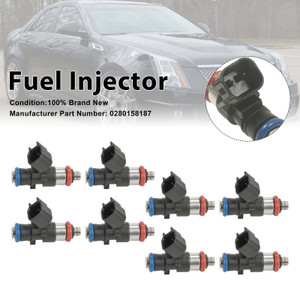 8Pcs Fuel Injector For Cadillac CTS-V 09-15 Camaro ZL1 2012-15 0280158187
