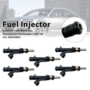 6Pcs Fuel Injector For Audi A6 2004-2008 A6 Avant 2.4 2005-2008 0280158053